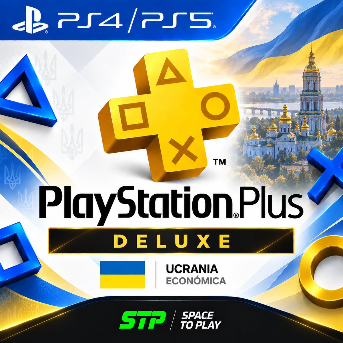 PlayStation Plus Deluxe 12 Meses | Económica — Ucrania
